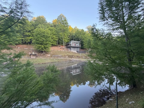 Cozy Cardoness Cabin on Private Pond w/ Waterfall!
