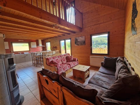Annonce Airbnb populaire: Chalet Le Loup des Cimes – Natural setting – 10 people. à Xonrupt Longemer