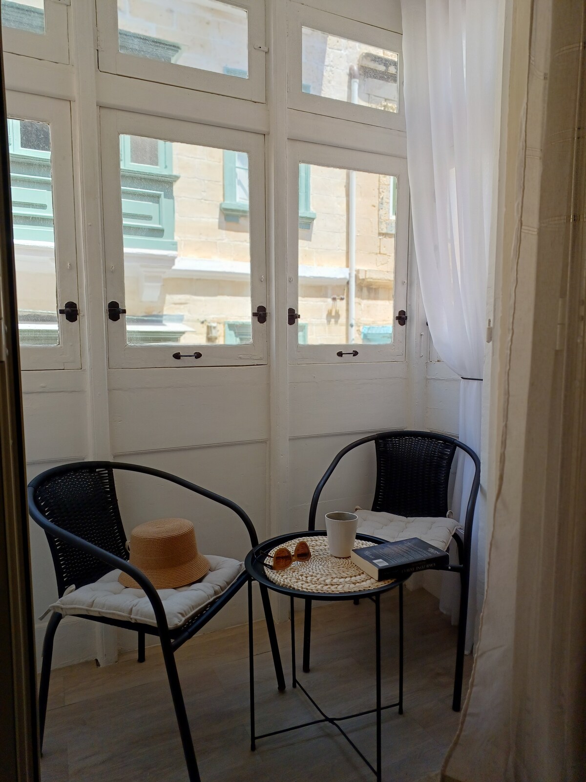 Studio with a veranda