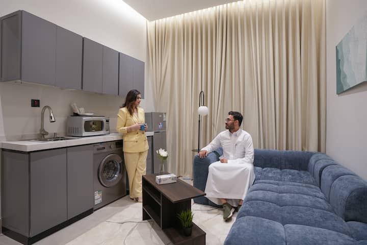 النرجس B- شقة فاخرة متكاملة مع بلكونة N 08# - Riad