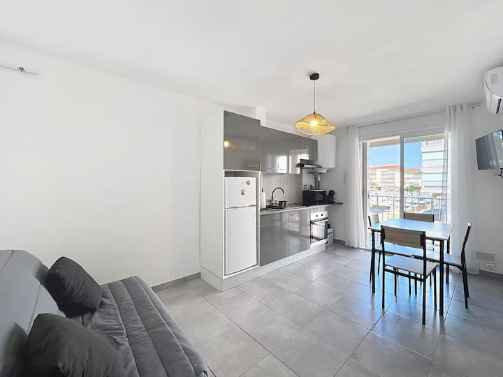 Terrasse Marina Canet · 2 Min Des Plages - Canet-en-Roussillon