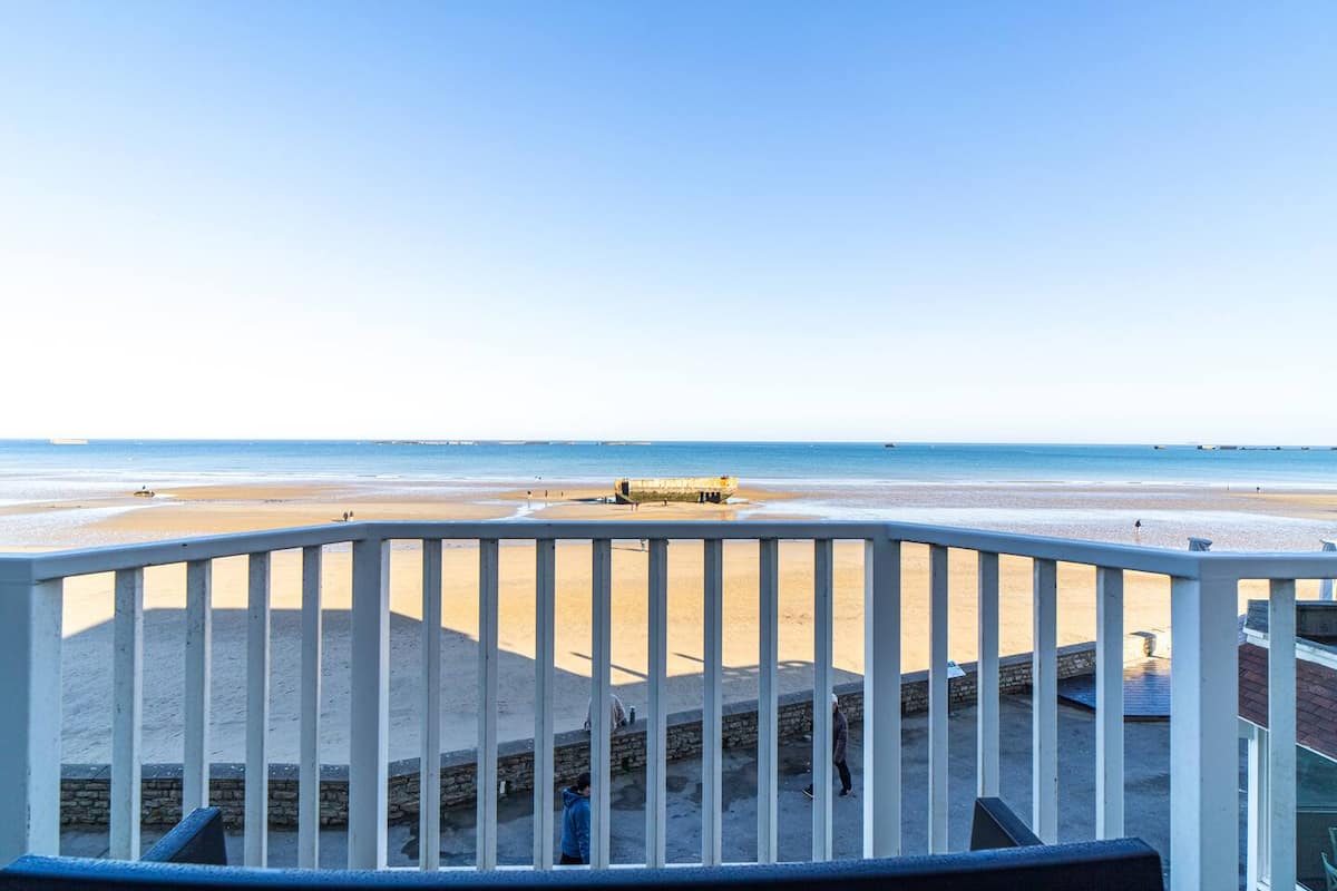 Vue sur la plage