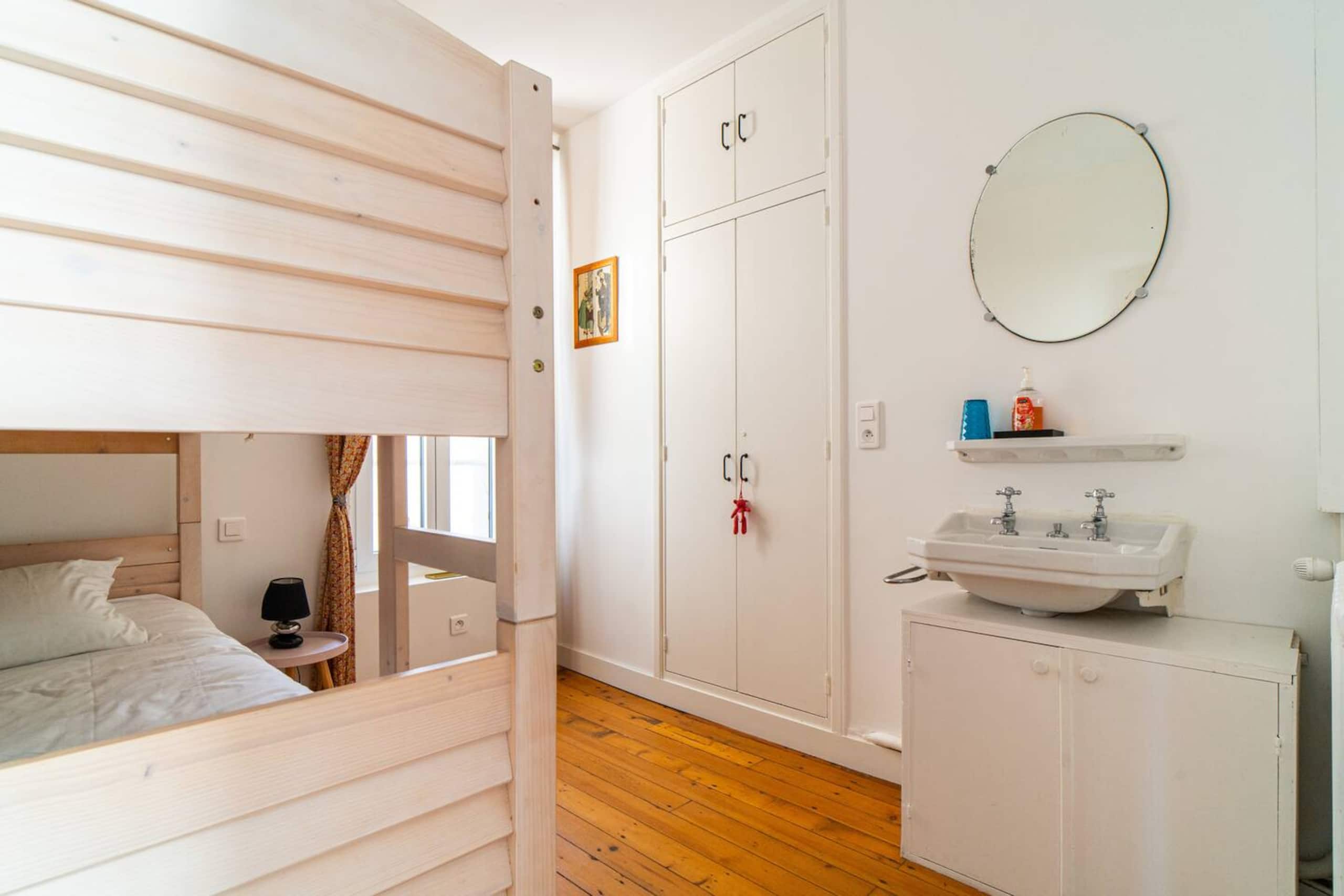 First-floor bedroom bunk beds