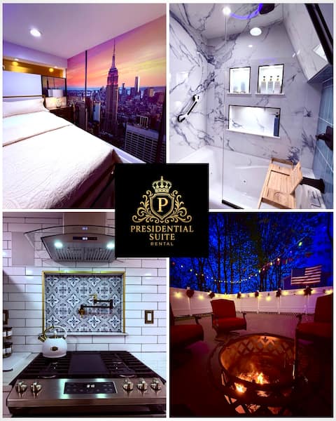 Presidential Suite Apt + Private Backyard+Parking