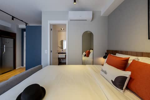 Vila Mariana Studio with Sauna and Gym