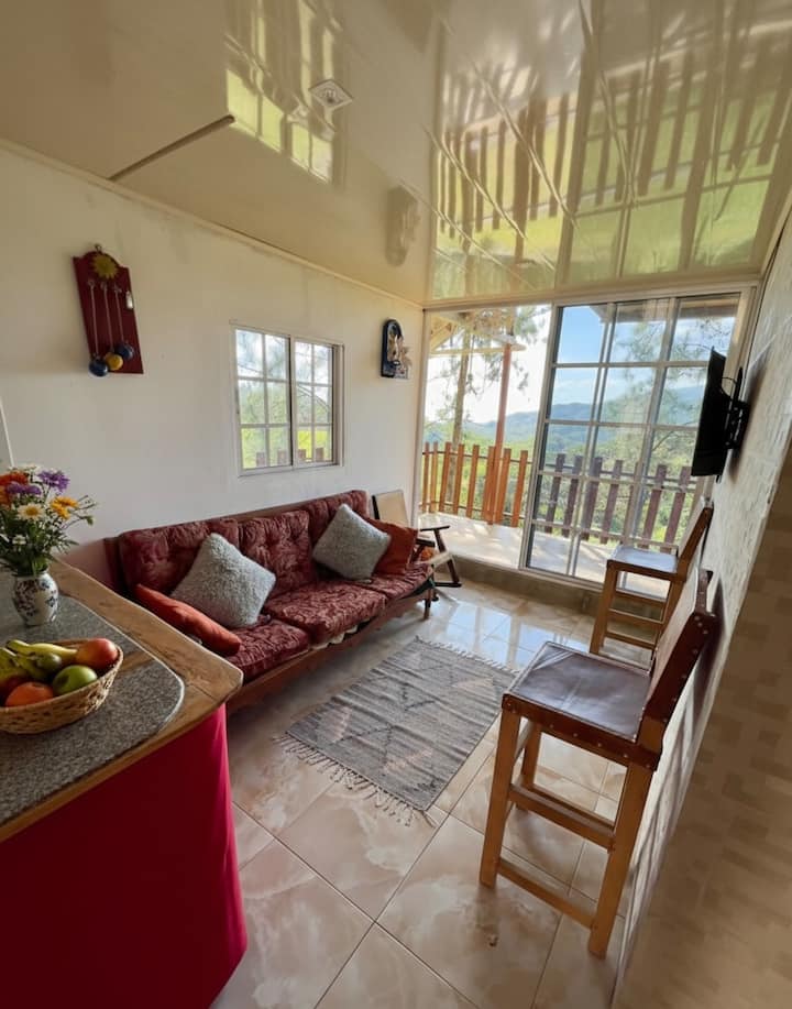 Cabaña Entre Pinos, Balcones Y Vistas A La Montaña - Panama