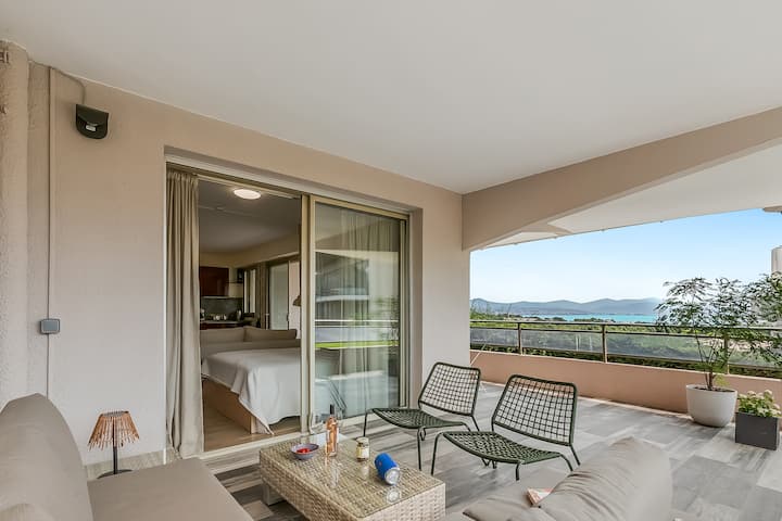 Studio Near Beach, Sea View & Garage - Antibes