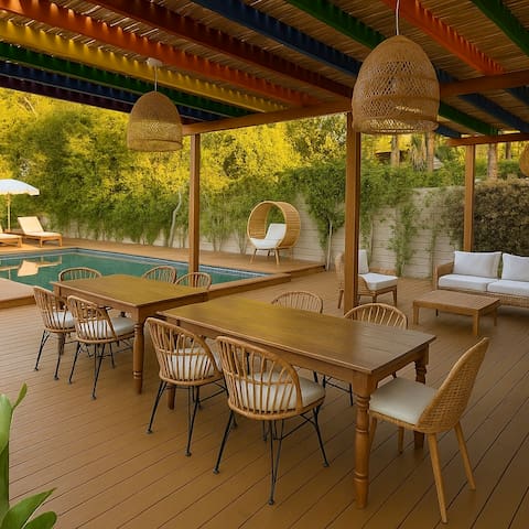 WeHo Designer Oasis | Saltwater Pool & Boho Style