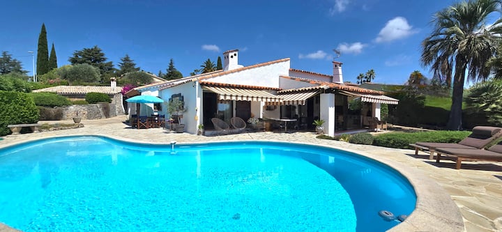 Villa Charme Piscine Plain Pied Gd Jardin - Biot