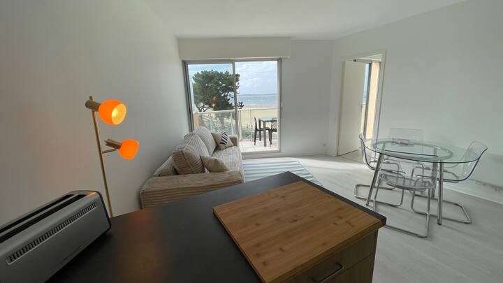 T2 Première Ligne-vue Mer-balcon-parking - Arcachon