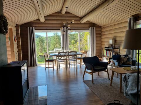 Popular Airbnb listing: Scenic cabin at Hoseid farm in Drangedal. in Drangedal