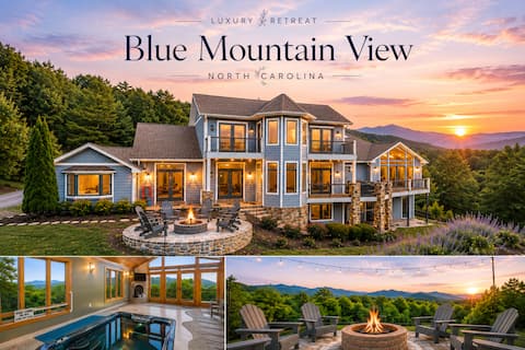 Blue Mountain View | Lux Retreat/ Swim Spa /Sauna