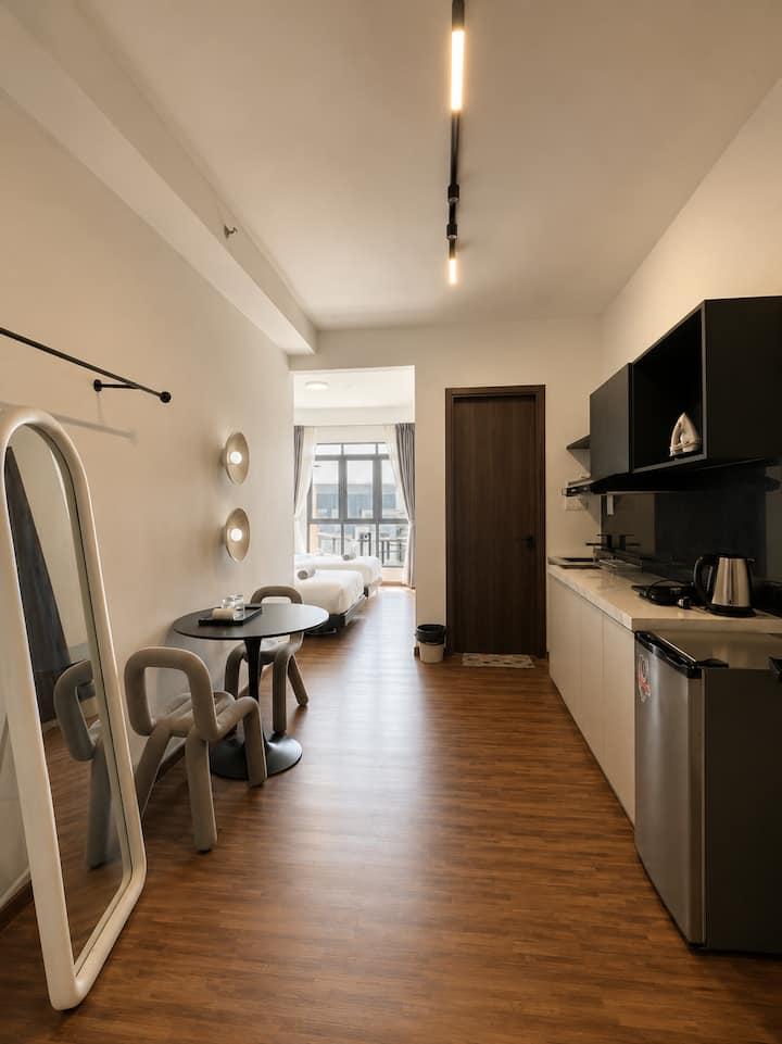 Twin Room Studio @ K Avenue • Near Kkia & Kk City - Putatan