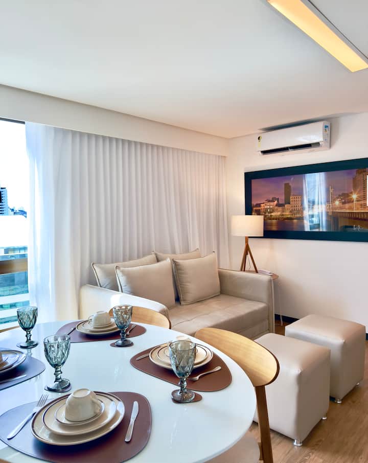 Flat Próx. Aero E Praia De Boa Viagem –6x S/ Juros - Boa Viagem