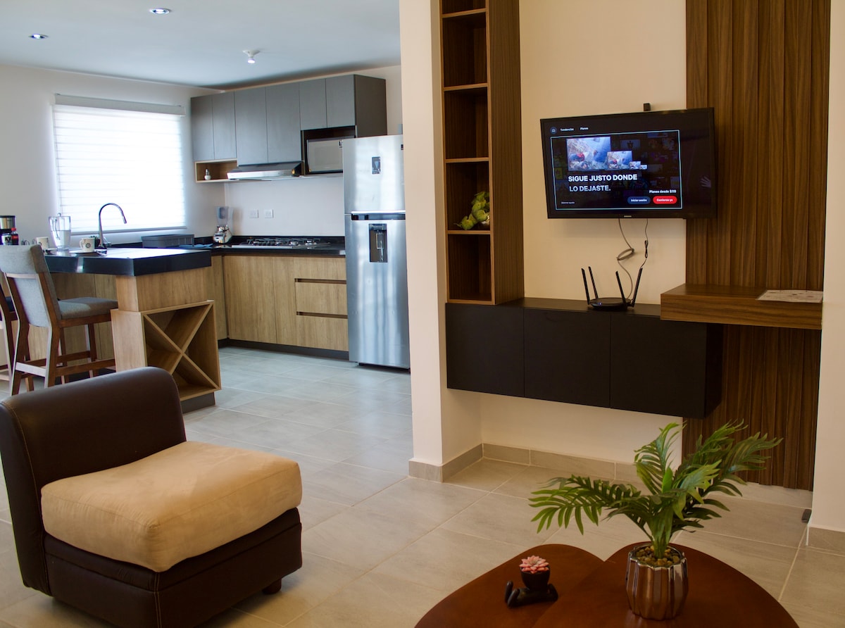 Propiedad de Airbnb exitosa: Minimalist Tuna Apartment in Privalia Ambienta en Querétaro