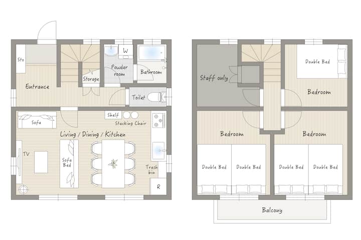 Entire 3br House｜free Parking｜family & Group Stay - 후지오카시