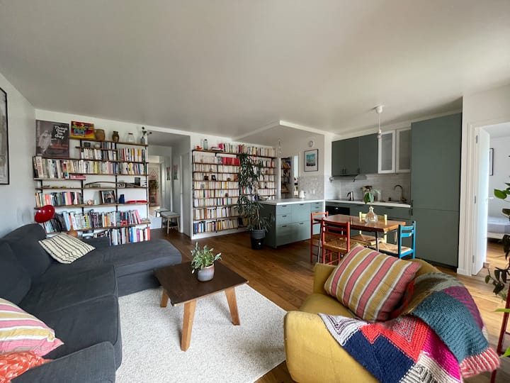 La Bibliothèque, Un T3 Lumineux à Pantin - Pantin