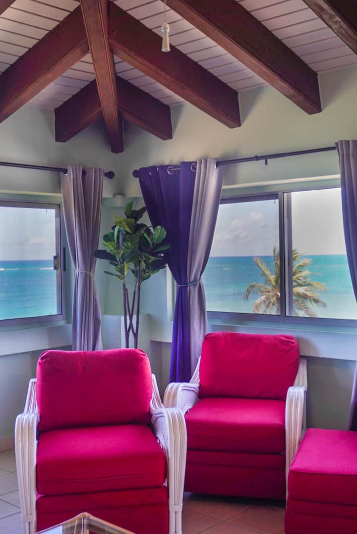 Oceanfront Sunset At Hummingbird Beach Hideaways - Saint Croix