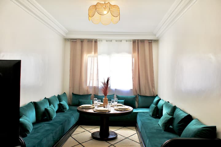 À 2 Pas Du Souk - Appt 2 Chambres Berbère Chic - Agadir