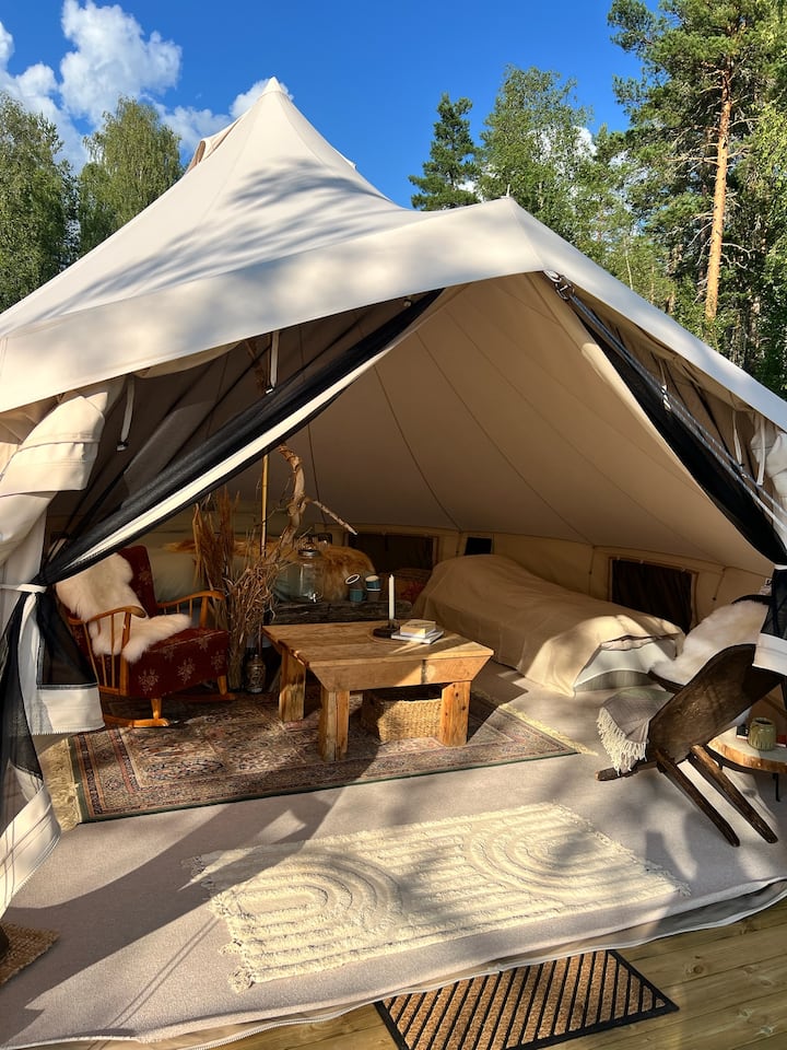 Glamping Glamorous Camping Along The Otra River In Evje Tents For glamping-glamorous-camping-along-the-otra-river-in-evje-tents-for