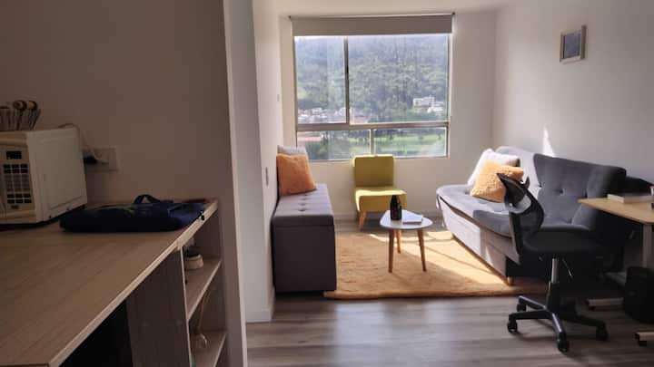 Moderno Espacio En Piso 18 - Bogota