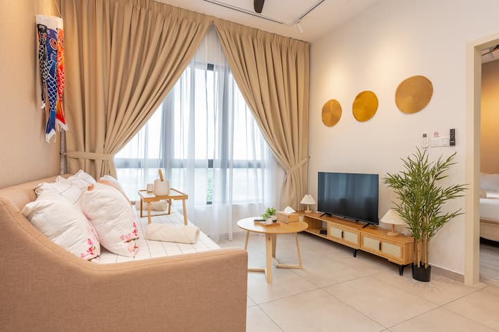 Muji 3br For 8 Pax | Pool • Gym • Cozy Stay - Seri Kembangan
