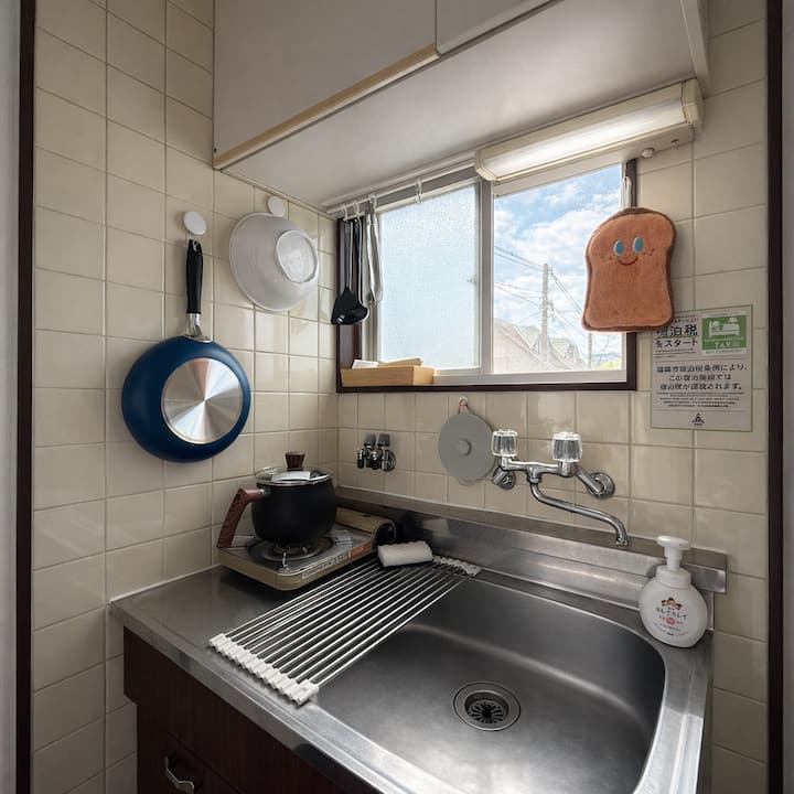 Hoshino Guesthouse／ロフト/paypay Dome 近く/コイン駐車場あり - Fukuoka