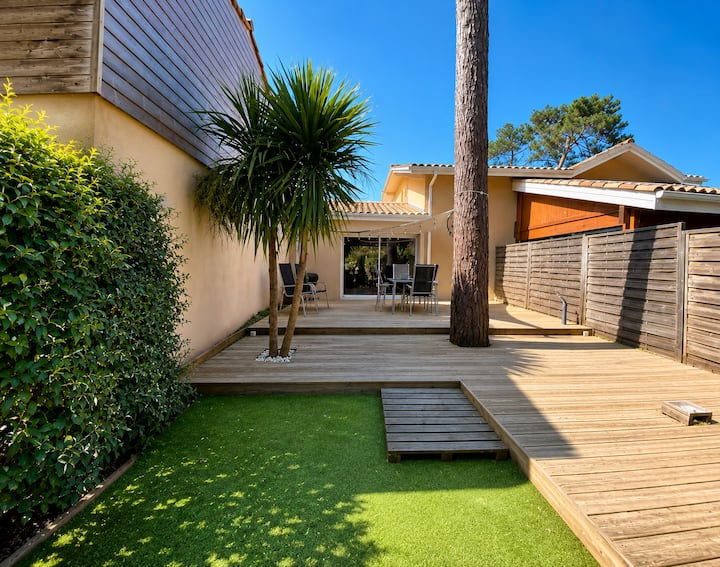 Maison Cosy Avec Jardin, Plage 1 Km Et Wi-fi - Lacanau