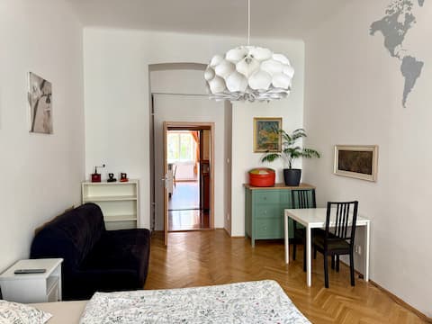 Successful Airbnb property: *Spacious, 2 bedrooms, central, quiet* in Praha 3