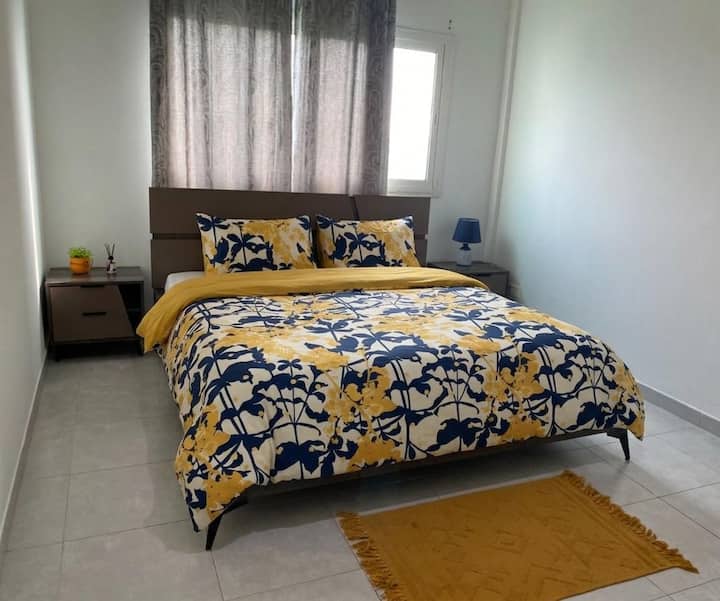 Chambre principale de l'appartement Akanda