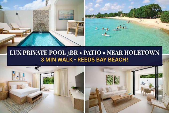 New Stylish 3br, Walk To Beach! Pool - Barbados