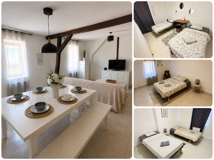 Grand T4 Lumineux • 6 Pers • 5 Min Gare - Vierzon