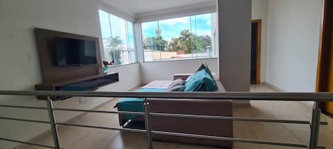 Airbnb em destaque: cozy house with gourmet area em Uberlândia