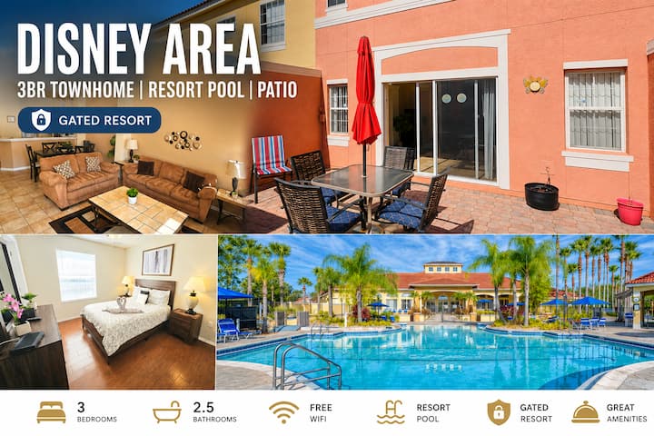 Disney Area | Resort Pool | Gated Townhome - Kissimmee, FL