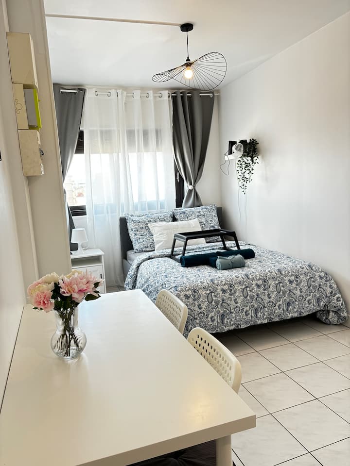 Studio Cosy Avec Vidéoprojecteur à 100m Du Métro - Saint-Ouen
