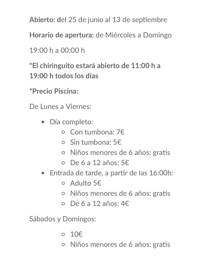 Horarios y precios del Club Cocodrilo, a 100 m.