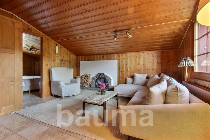 Appartement En Combles Avec Vue, Accès Jardin - Les Diablerets