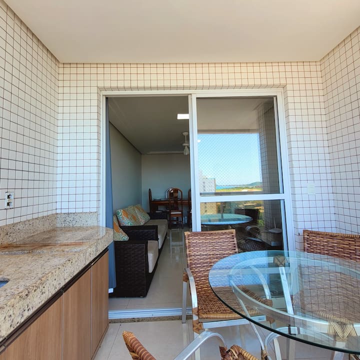 Amplo 3 Quartos Com Ar Na Praia Do Morro - Guarapari