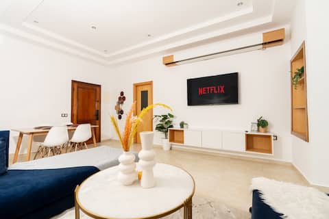 Popular Airbnb listing: 1BR Cozy Stay | Patio & Workspace in Agdal Riyad