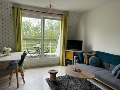 Top performing Airbnb: Cozy apartment 200 m from the sea. in Saint Aubin Sur Mer