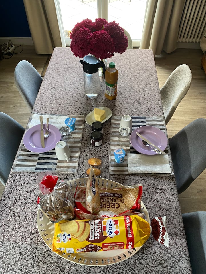 Chambre Au Calme +Petit Déj - Lamballe