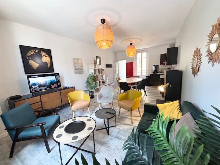 Maison Gambetta - 4 Chambres 4 Sdb -5mincathédrale - Reims