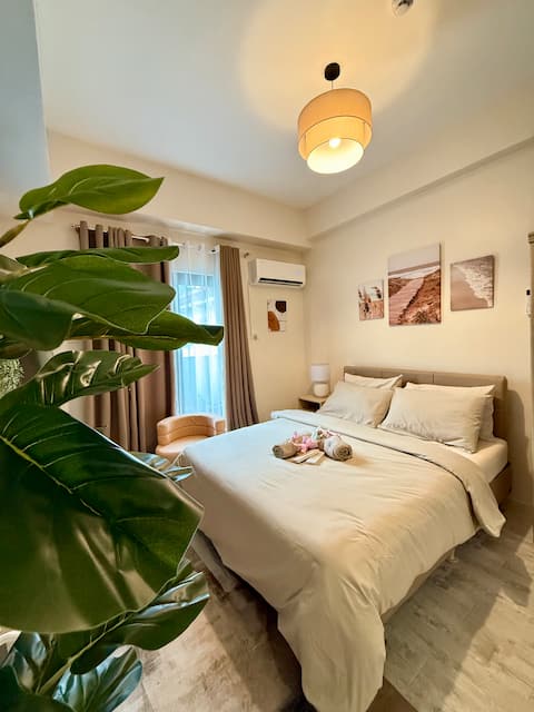Cozy 1BR in Zef | Near Anjo World | Wifi + Pool
