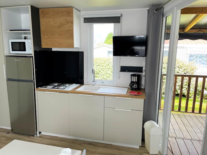 Bungalow, Terrasse Panoramique, Piscine, Tv, Wifi - Les Mathes