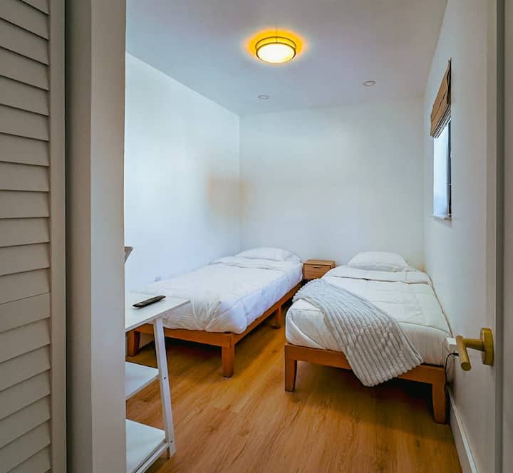 Bedroom 3 showing two separate beds