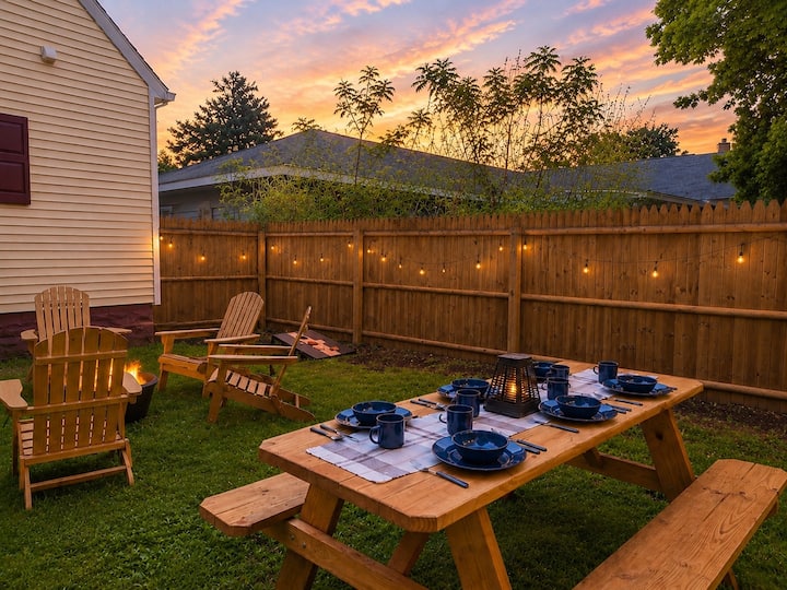 3 Br Bungalow Near Utica Uni • Fire Pit & Grill - Utica, NY