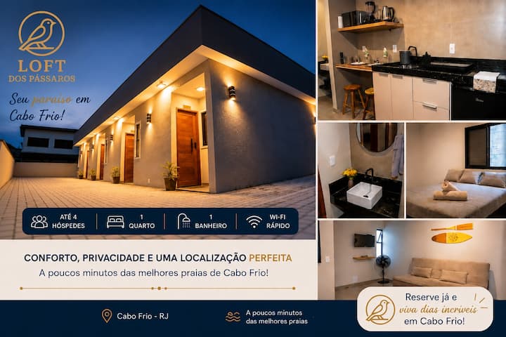 Loft 02 Completo C/ar, Self Check-in Próx. Ao Peró - Cabo Frio
