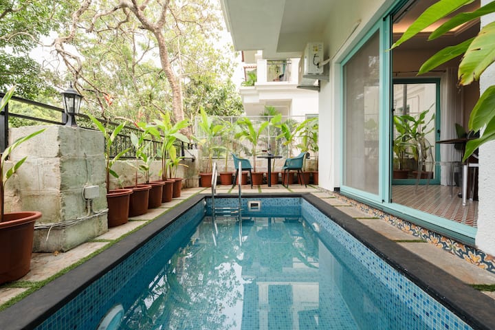 Sukoon | 3bhk Pvt Pool – 10 Mins To Anjuna Beach - Goa