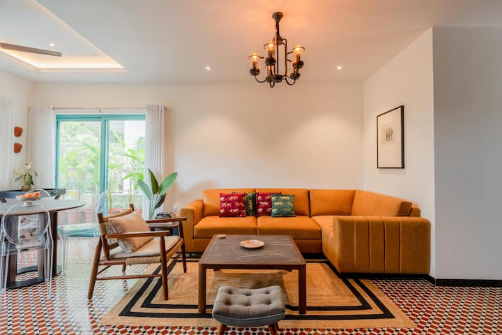Sukoon | 3bhk Pvt Pool – 10 Mins To Anjuna Beach - Goa