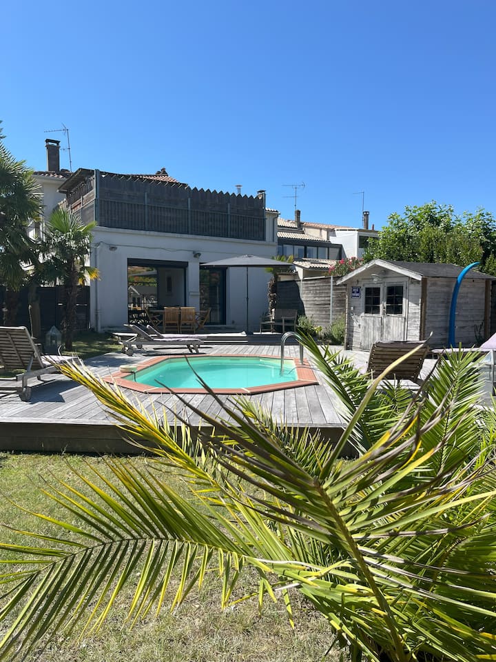 Maison Avec Jardin Et Piscine, 8 Pers, Bordeaux - Bordéus